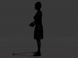Woman in a Dress 023 3D Model