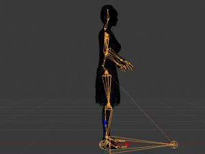 Woman in a Dress 023 3D Model