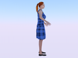 Woman in a Dress 024 3Dモデル