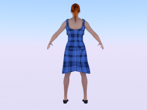 Woman in a Dress 024 3Dモデル
