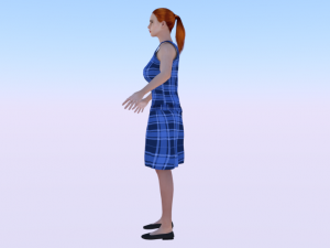 Woman in a Dress 024 3Dモデル