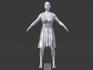 Woman in a Dress 024 3Dモデル