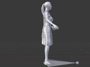 Woman in a Dress 024 3D Model