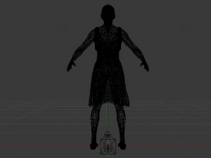 Woman in a Dress 024 3D Model
