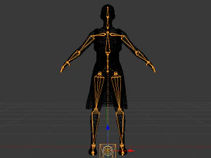 Woman in a Dress 024 3D Model