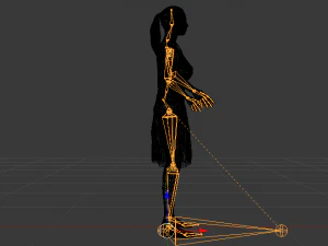 Woman in a Dress 024 3D Model
