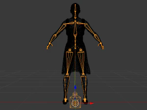 Woman in a Dress 024 3D Model
