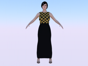 Woman in a Dress 025 3Dモデル