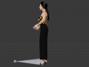 Woman in a Dress 025 3D Model