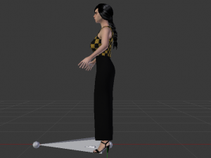 Woman in a Dress 025 3D Model