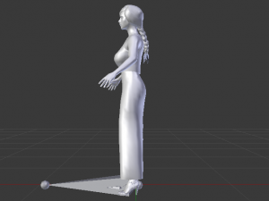 Woman in a Dress 025 3D Model