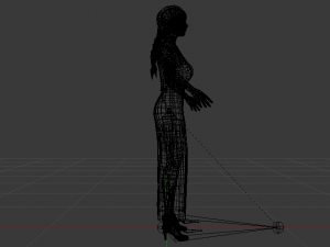 Woman in a Dress 025 3D Model
