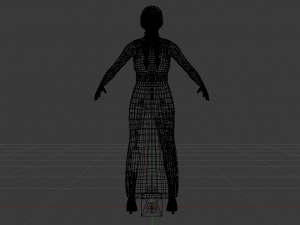 Woman in a Dress 025 3D Model
