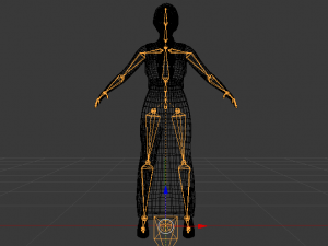 Woman in a Dress 025 3D Model