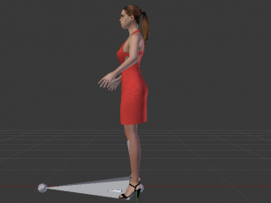 Woman in a Dress 026 3D Model