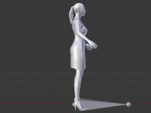 Woman in a Dress 026 3D Model