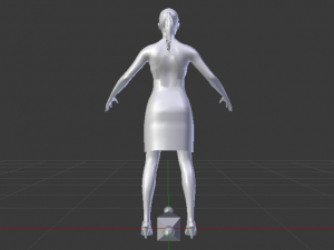 Woman in a Dress 026 3D Model