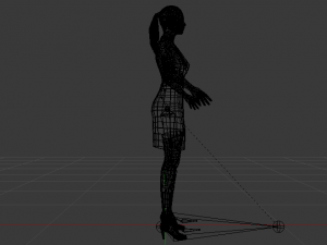 Woman in a Dress 026 3D Model