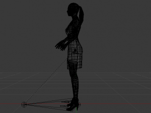 Woman in a Dress 026 3D Model