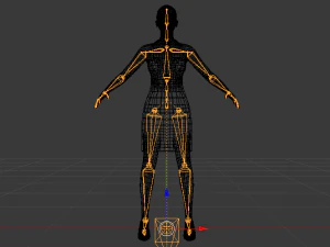 Woman in a Dress 026 3D Model