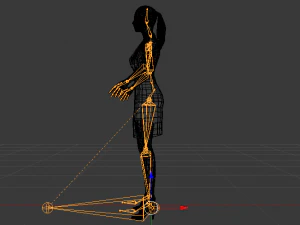 Woman in a Dress 026 3D Model