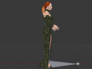 Woman in a Dress 027 3D Model