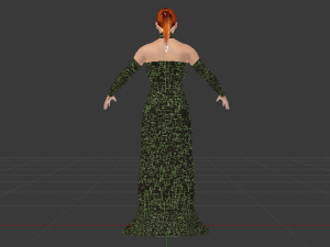 Woman in a Dress 027 3D Model