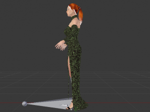 Woman in a Dress 027 3D Model