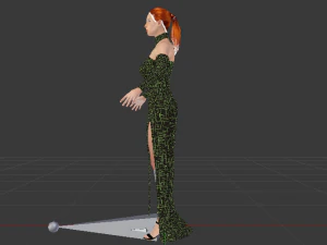 Woman in a Dress 027 3D Model