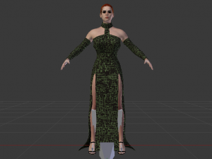 Woman in a Dress 027 3D Model