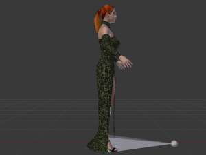Woman in a Dress 027 3D Model