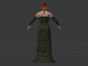Woman in a Dress 027 3D Model