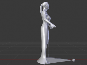 Woman in a Dress 027 3D Model