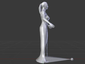 Woman in a Dress 027 3D Model