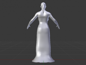 Woman in a Dress 027 3D Model