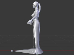 Woman in a Dress 027 3D Model