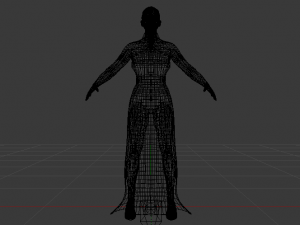Woman in a Dress 027 3D Model