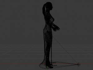 Woman in a Dress 027 3D Model