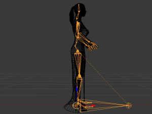 Woman in a Dress 027 3D Model