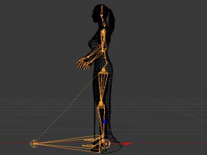 Woman in a Dress 027 3D Model