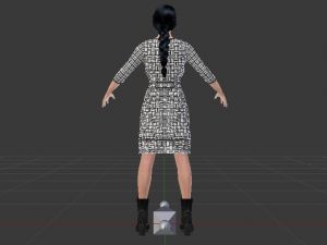 Woman in a Dress 028 Model 3D