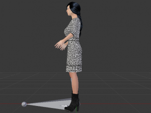 Woman in a Dress 028 Model 3D