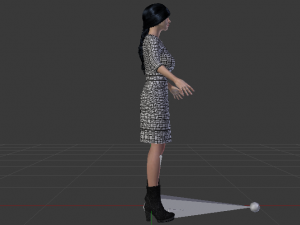Woman in a Dress 028 Model 3D