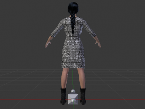 Woman in a Dress 028 Model 3D