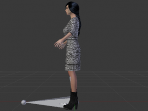 Woman in a Dress 028 Model 3D