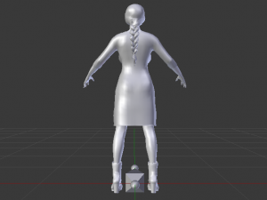 Woman in a Dress 028 Model 3D