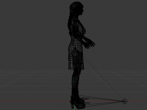 Woman in a Dress 028 Model 3D
