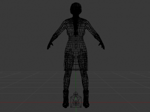 Woman in a Dress 028 Model 3D