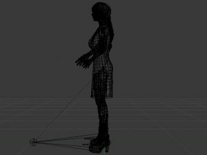 Woman in a Dress 028 Model 3D