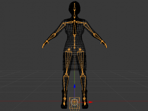 Woman in a Dress 028 Model 3D